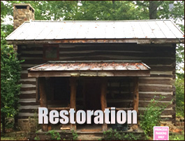 Historic Log Cabin Restoration  Harbinger, North Carolina